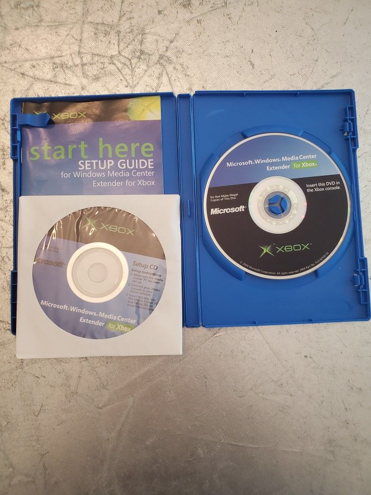 Windows Media Center Extender For Original Microsoft Xbox.
Look at my profile for more video game stuff for sale