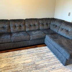 Sleeper Couch with Chaise Granit