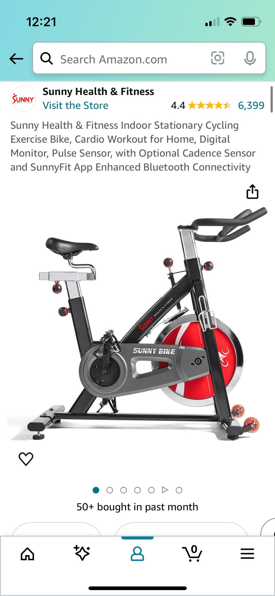 $250 or best offer! Sunny Health & Fitness Indoor Stationary Cycling Exercise Bike