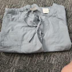 All Heart Scrubs.    Grey.   Size Xsmall