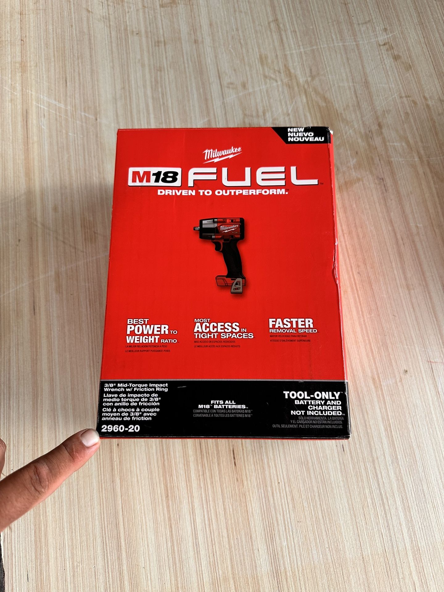 📌Milwaukee M18 FUEL Gen-2 18V Lithium-Ion Brushless Cordless Mid Torque 1/2 in. Impact Wrench w/Friction Ring (Tool-Only)👉PRECIO FIRME NO MENOS👉$15