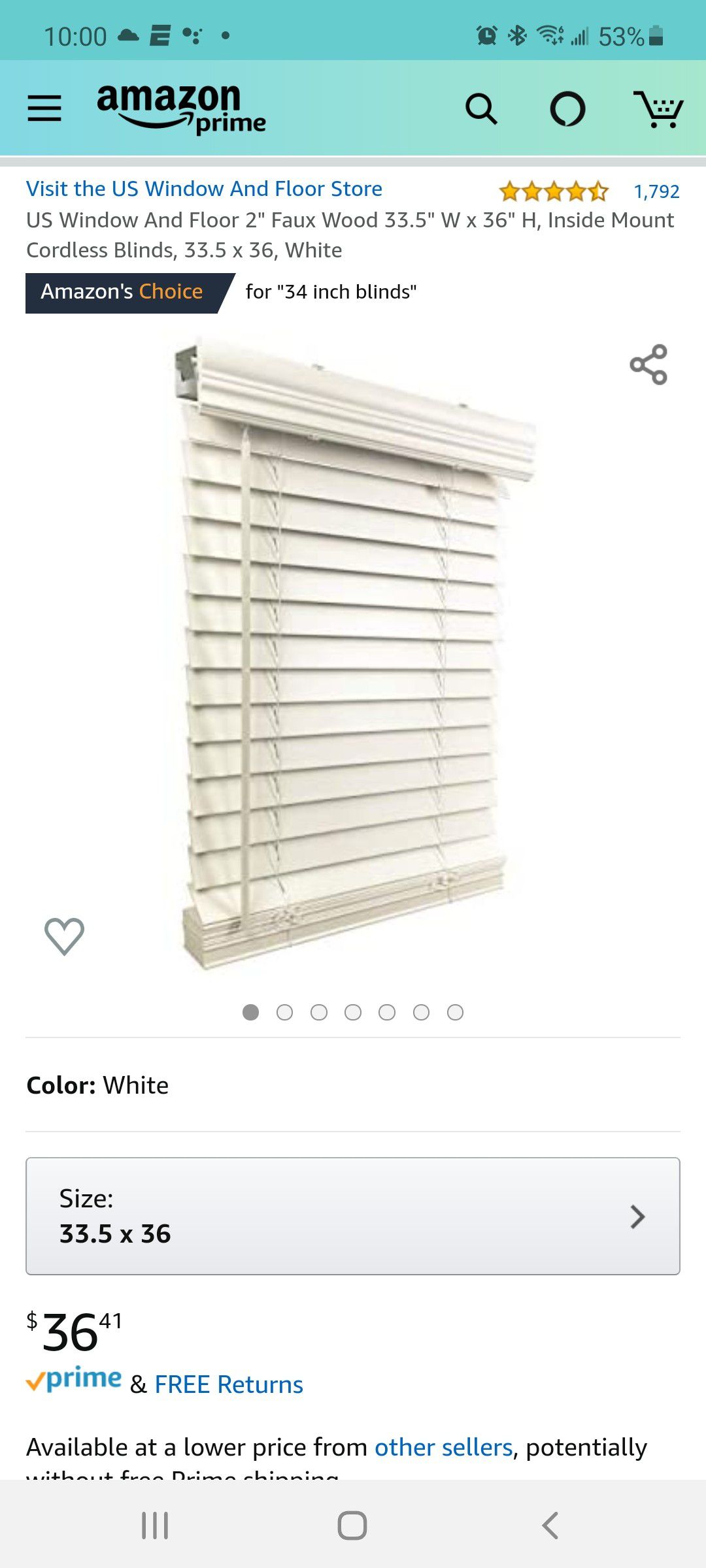 2 Window blinds - never used