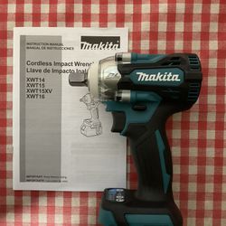 Makita. 18V LXT Lithium-lon Brushless Cordless 4-Speed 1/2” Impact Wrench with Detent Anvil (Tool-Only).