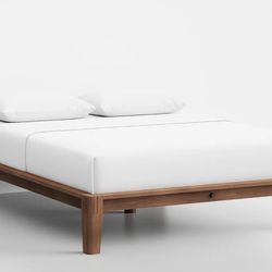 Beautiful Design Walnut Bed Frame — Queen 