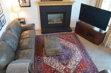 Genuine Brown Leather Sofa + Chair