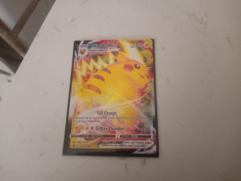 PIKACHU VMAX CARD FOR SALE $80 DOLLARS OR BEST OFFER