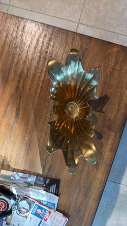 Brass Sunflower Decorative Bowl