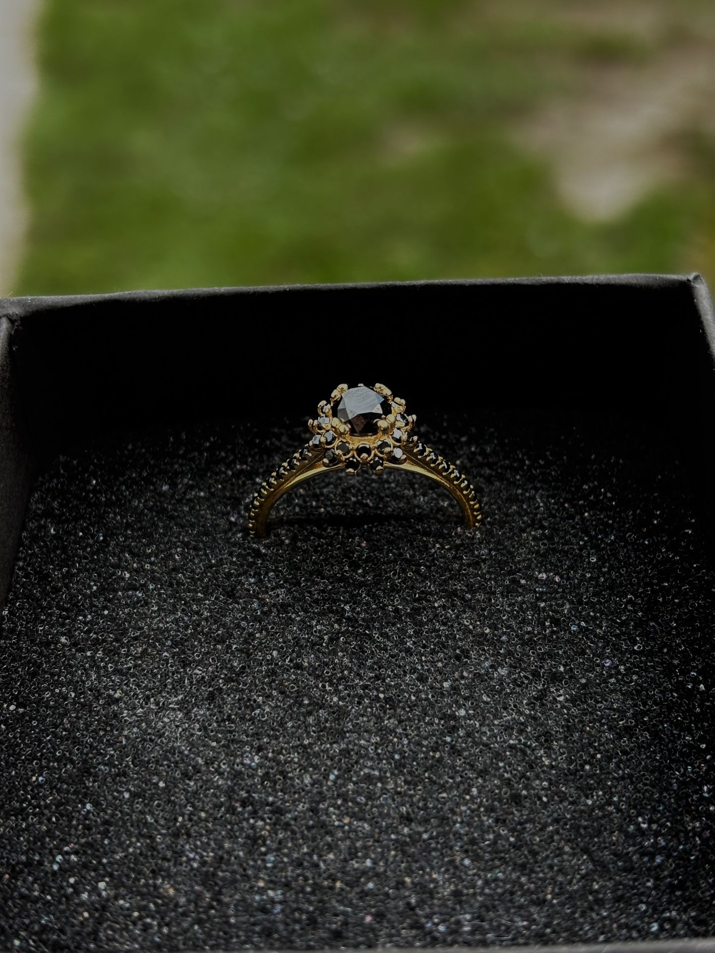 Black Diamond 14K Gold Ring