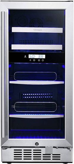 Titan DUAL ZONE BUILT IN WINE & BEVERAGE COOLER REFRIGERATOR