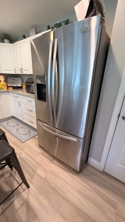 Whirlpool 25 Cu. Ft. French Door Refrigerator – Stainless Steel – $650