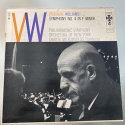 Vaughan Williams Symphony No. 4 in F Minor LP Columbia