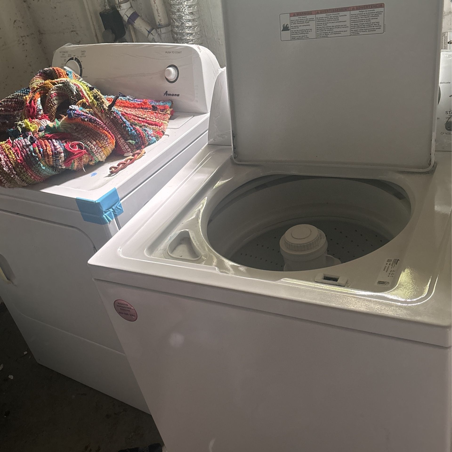 Amana Washer And Dryer Set