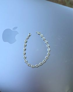 Sterling Silver Mariner Puff Bracelet 7inch