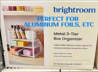 Brightroom Metal 3-Tier Box Organizer