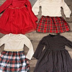 Girls size 6 dresses by crew cuts and Hanna Anderson 