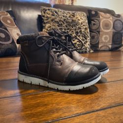 Boots Brown And Black Color Has Been  Worn For A Week No Box $20