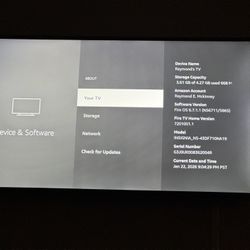 43” TV With Wall Mount