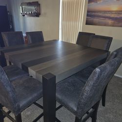 High Top Dining Table With 8 Chairs