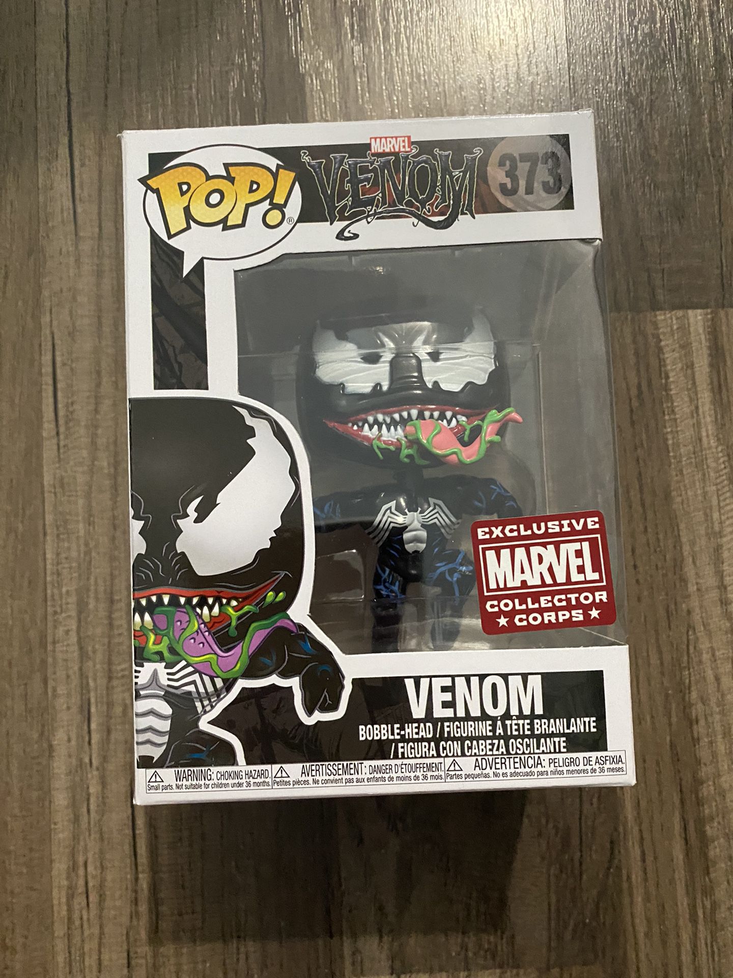 Funko Pop! Venom (Leaping) - Marvel #373 MCC Collector Corps Exclusive