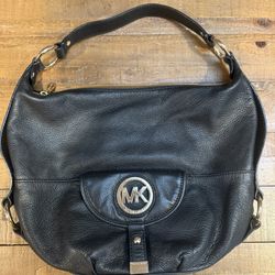 Michael Kors Fulton Leather Hobo Shoulder Bag