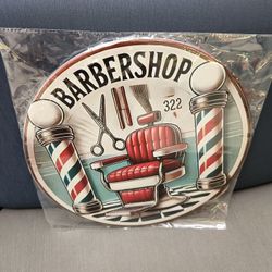 Barbershop Barber Hair Cut Shop Metal Sign 