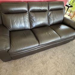 Leather Sofa 