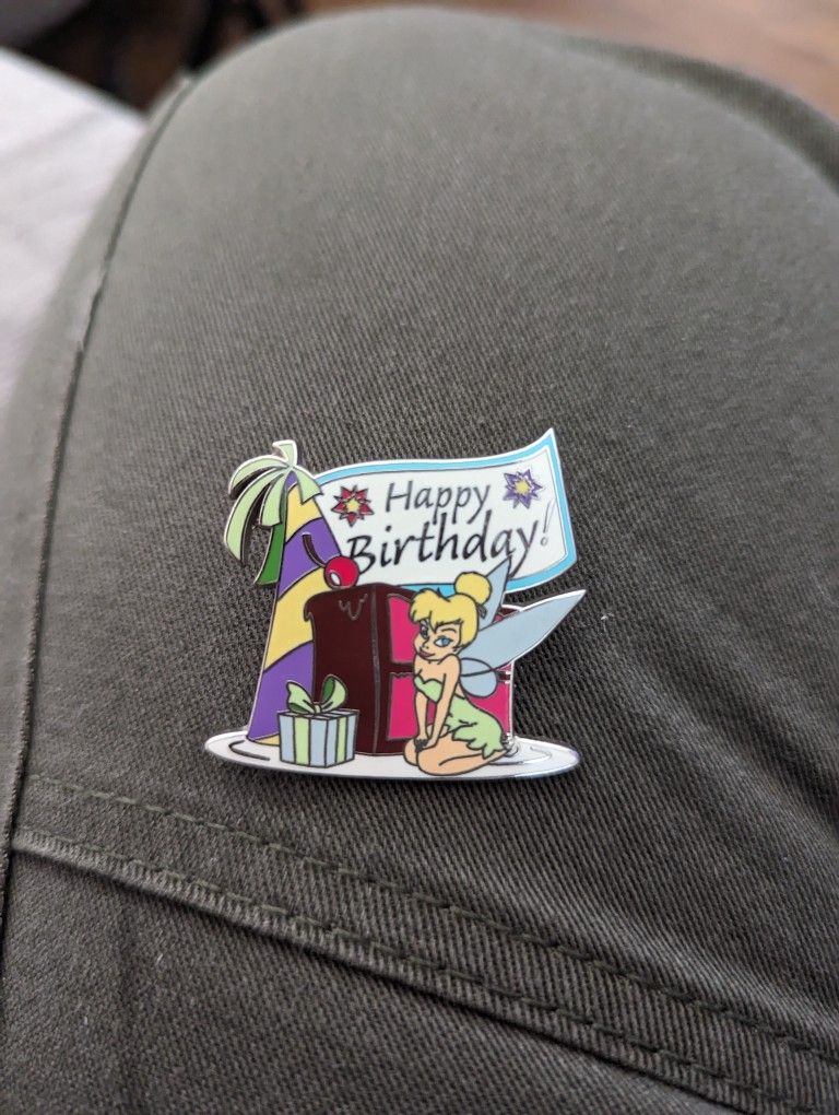 Happy Birthday Tinkerbell Pin