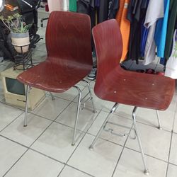 Modern Furniture 1960s Avant Garde Stacking Chair Set Rosewood