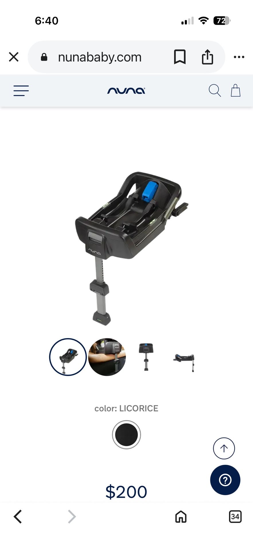 Nuna Pipa Car Seat Base 