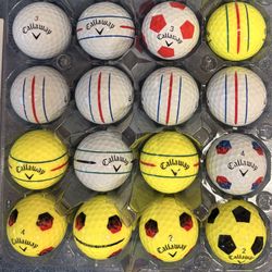 24 Callaway Triple Track, Chrome Tour, Truvis……..Golf Balls As Pictured ⛳️ ——— 