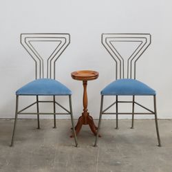 1950s martini chairs with velvet seats, priced each