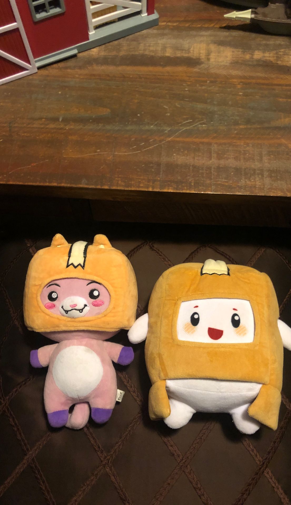 Boxy and Foxy from Lanky Box plushies