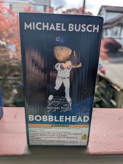 CHICAGO CUBS Michael Busch Bobblehead Lightning Storm Walk Off
