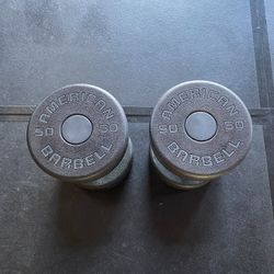 American Barbell 50 Pound Dumbbells