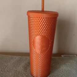 Starbucks Orange Studded Cup