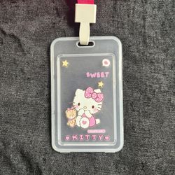Sanrio Hello Kitty clear ID holder #kawaii