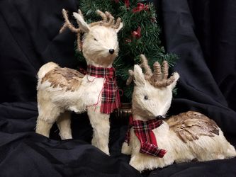 Pier 1 Natural Sisal Reindeer set