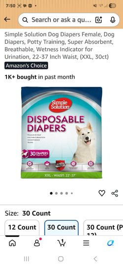 Dog diapers