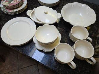 Vintage Plates And Cup 11 Piece 