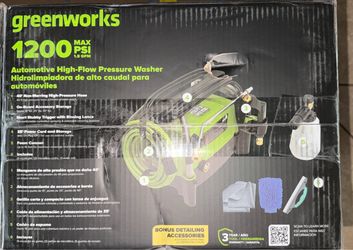 Greenworks pressure washer