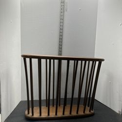 MCM Danish Modern Teak Magazine Holder Basket Rack #P