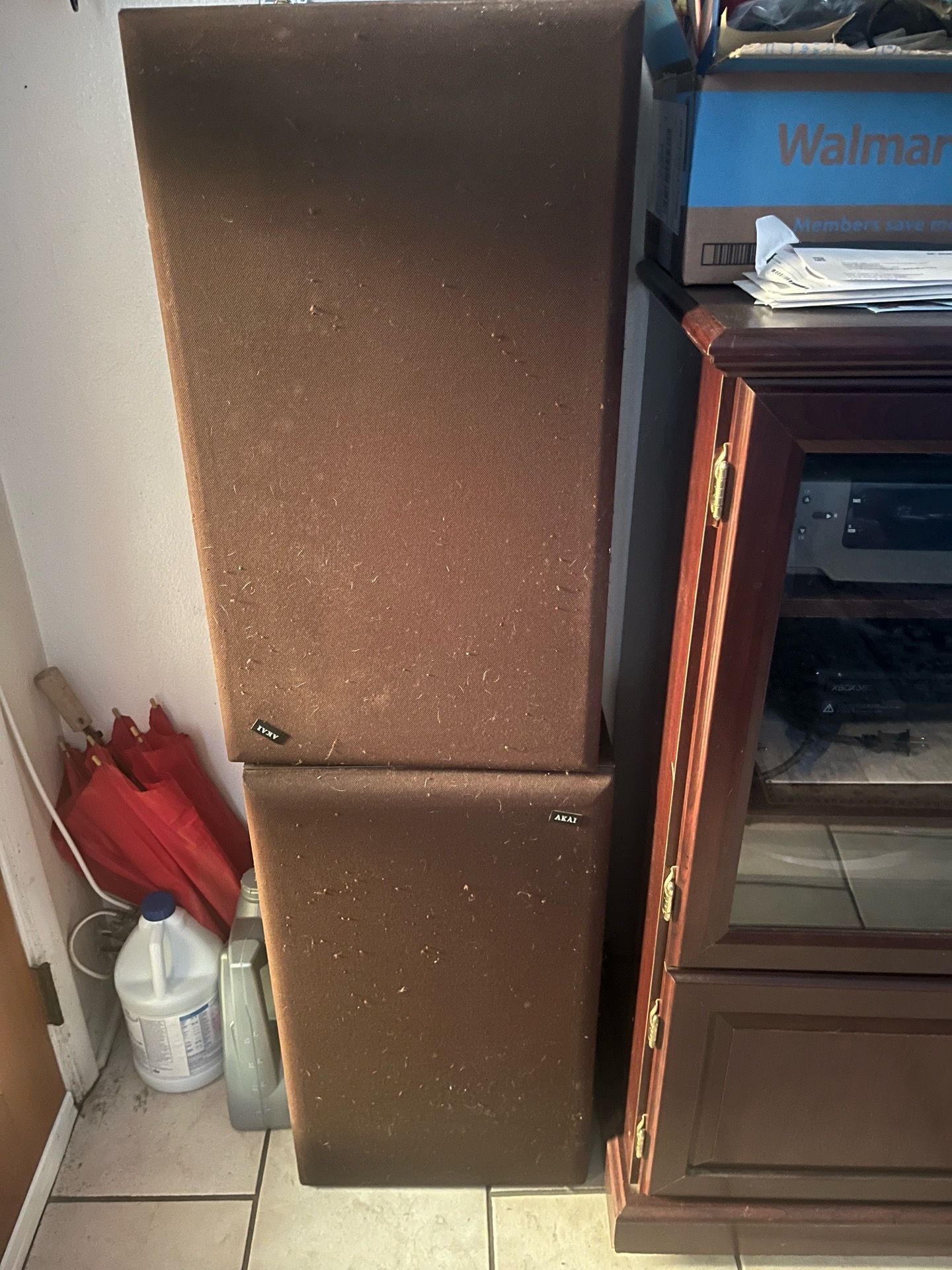 Vintage Akai Floor Speakers