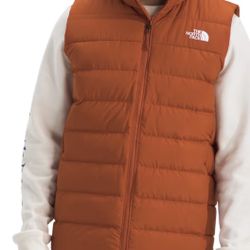 NWT 2024 The North Face Aconcagua 3 Down 600 Fill Puffer Vest Large Mens Orange