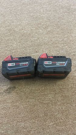 I have 1 Milwaukee 5.0 battery and1 Milwaukee 3.0 battery