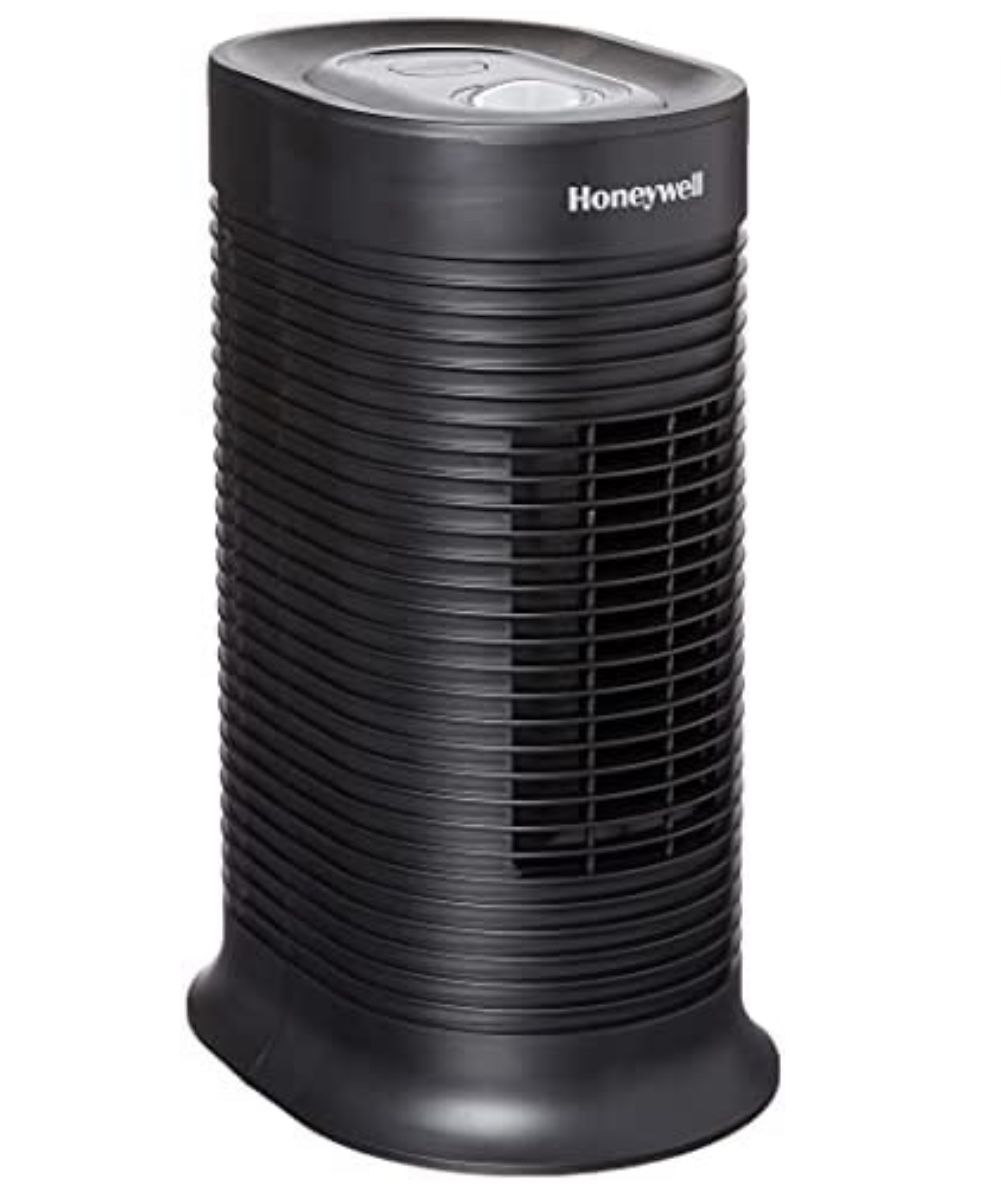 Honeywell HPA060 HEPA Tower Air Purifier, Small Rooms (75 sq. ft.), Black