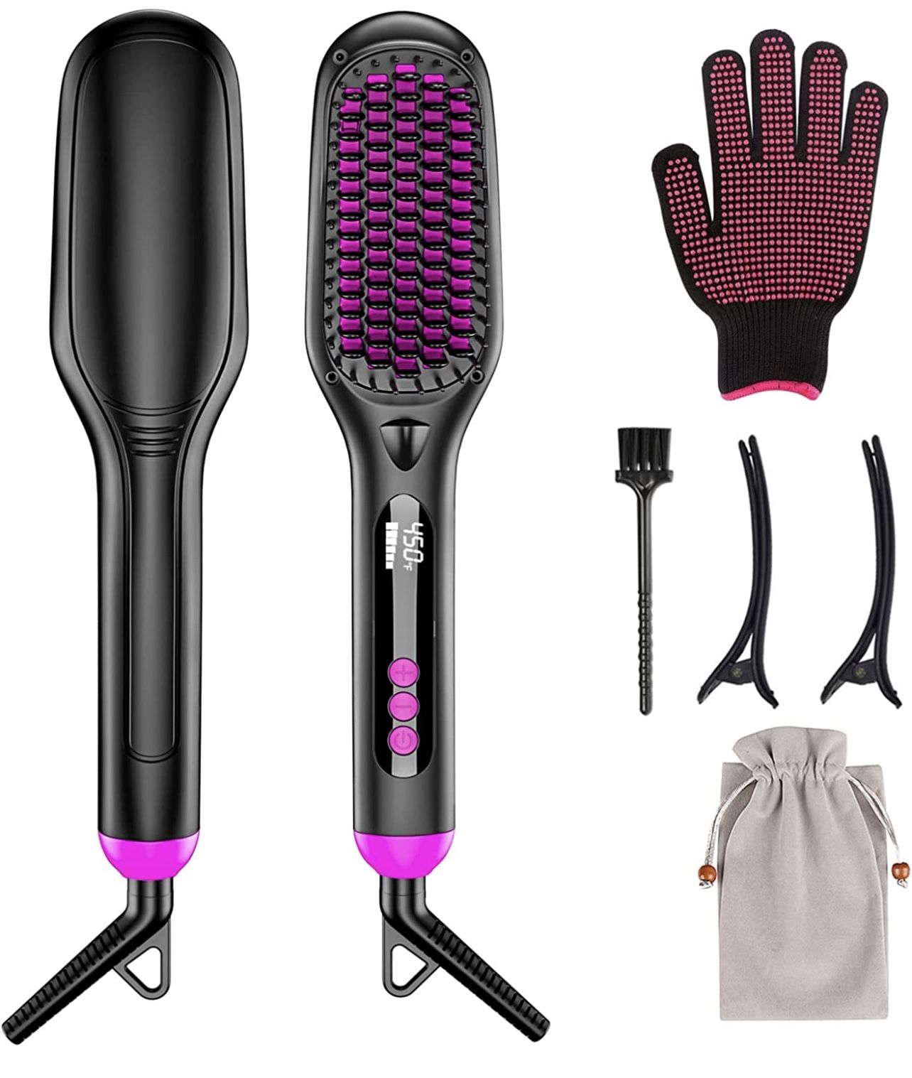 Hair Straightener Brush 