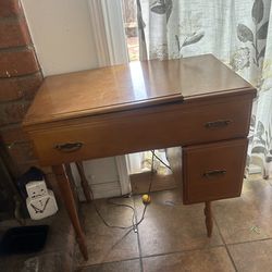 Vintage singer sewing table