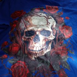 Red Roses Skull Shirt. XXL. Mint. $15.00 OBO.