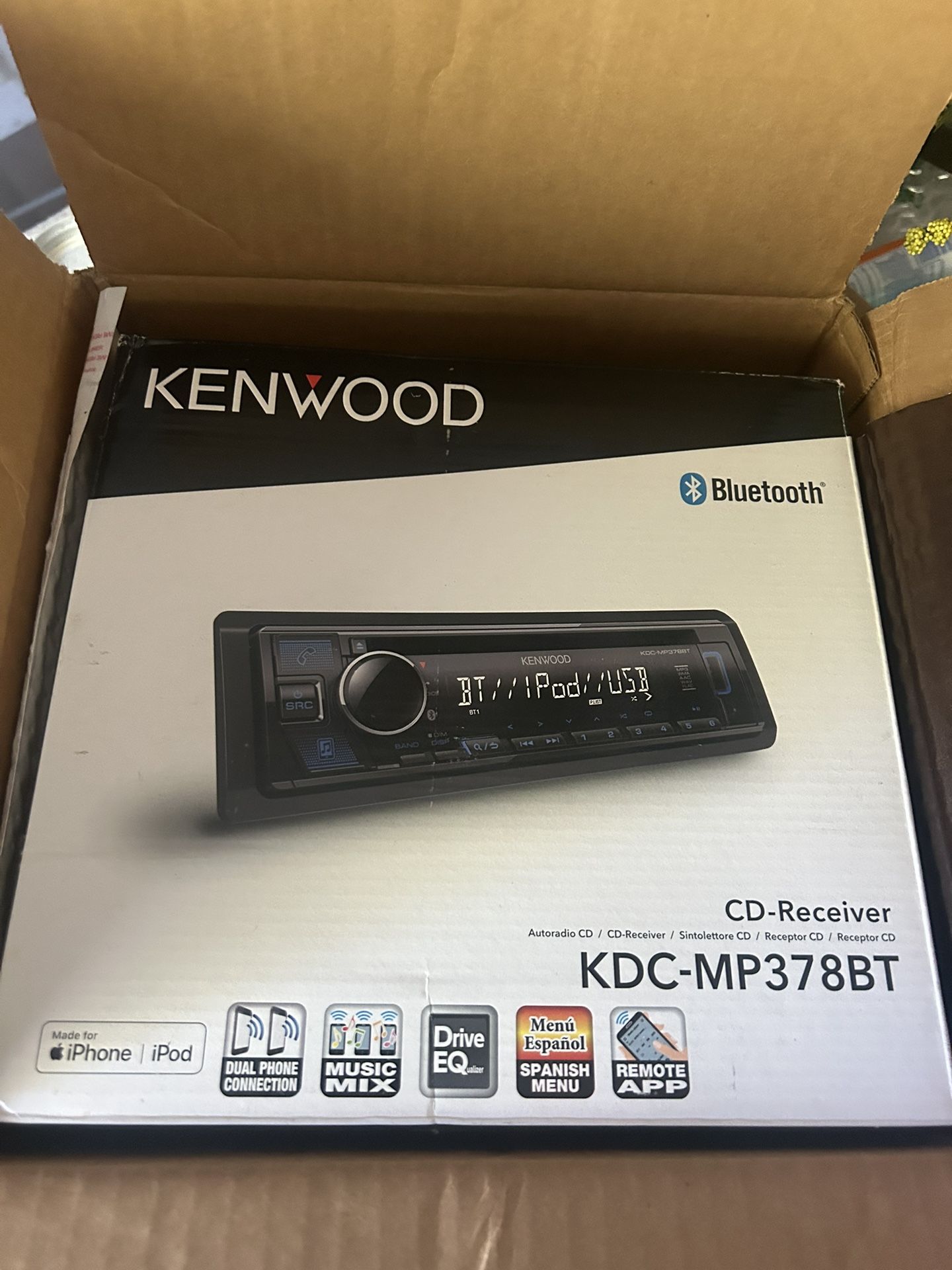Brand New Kenwood KDC-MP378BT