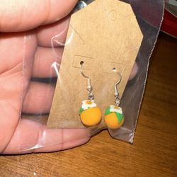 Cute Orange Earrings 